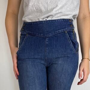 Noam jeans size 27 cropped skinny jeans with double zipper closure